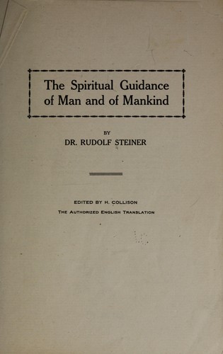 جلد کتاب The Spiritual Guidance of Man and of Mankind