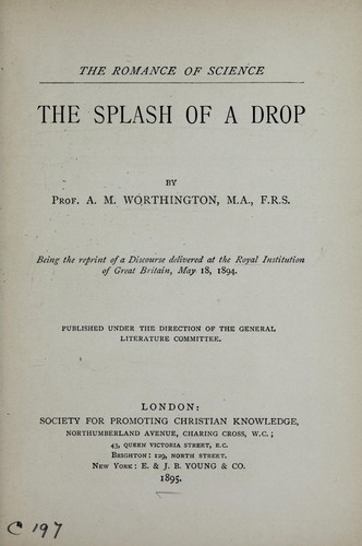 جلد کتاب The Splash of a Drop