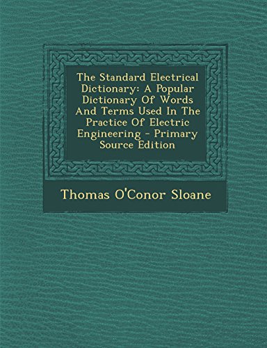 جلد کتاب The Standard Electrical Dictionary