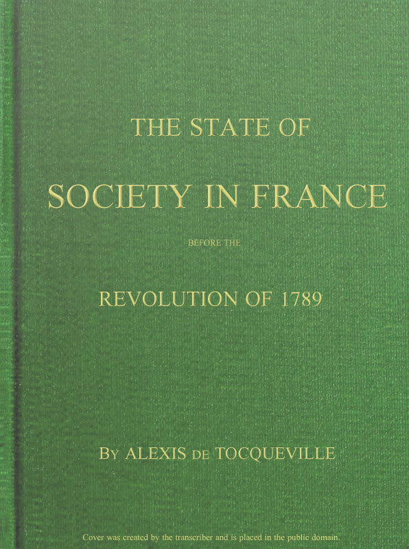 جلد کتاب The State of Society in France Before the Revolution