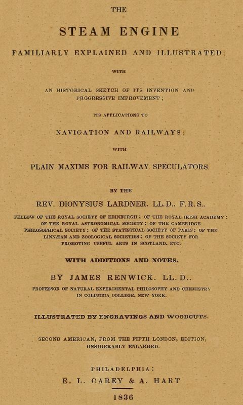 جلد کتاب The Steam Engine Familiarly Explained and Illustrated