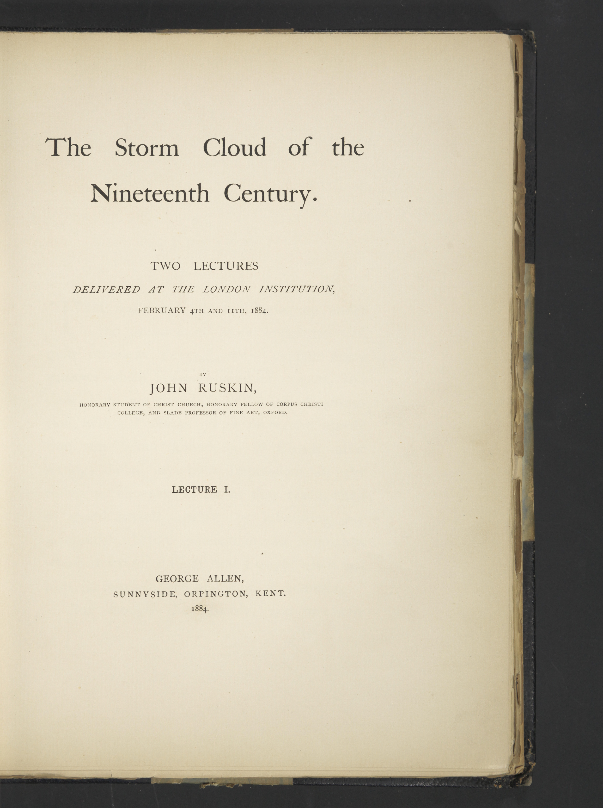 جلد کتاب The Storm-Cloud of the Nineteenth Century
