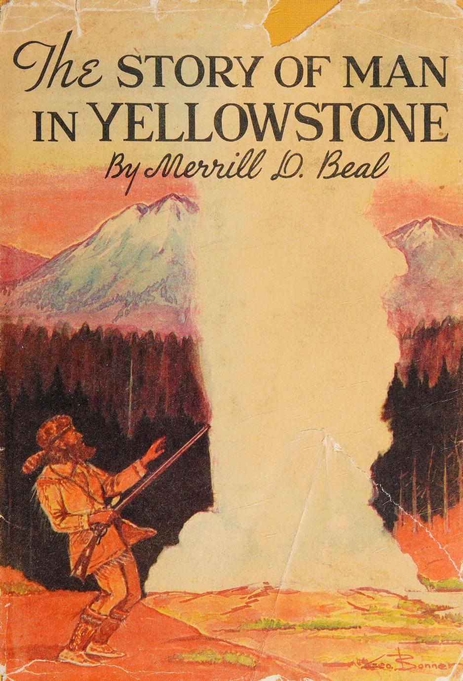 جلد کتاب The Story of Man In Yellowstone