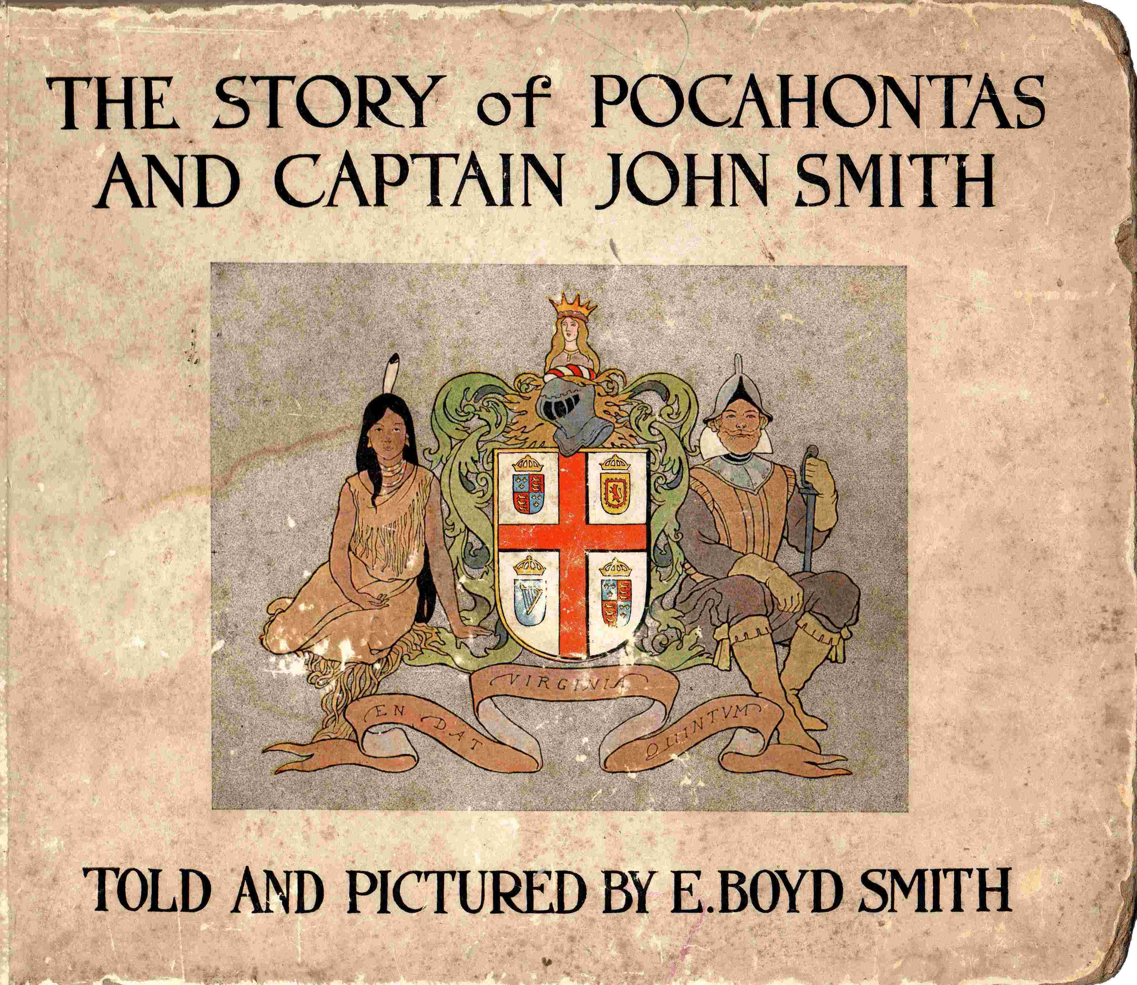 جلد کتاب The Story of Pocahontas and Captain John Smith