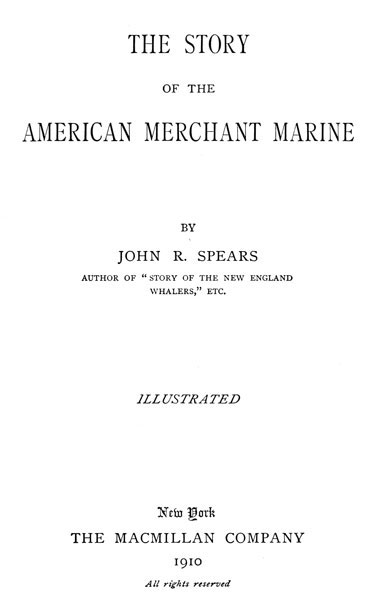 جلد کتاب The Story of the American Merchant Marine