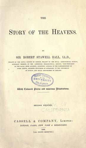 جلد کتاب The Story of the Heavens