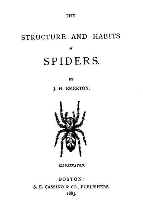 جلد کتاب The Structure and Habits of Spiders