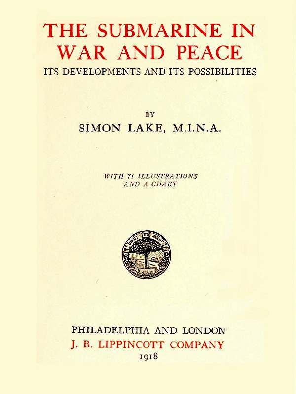 جلد کتاب The Submarine in War and Peace