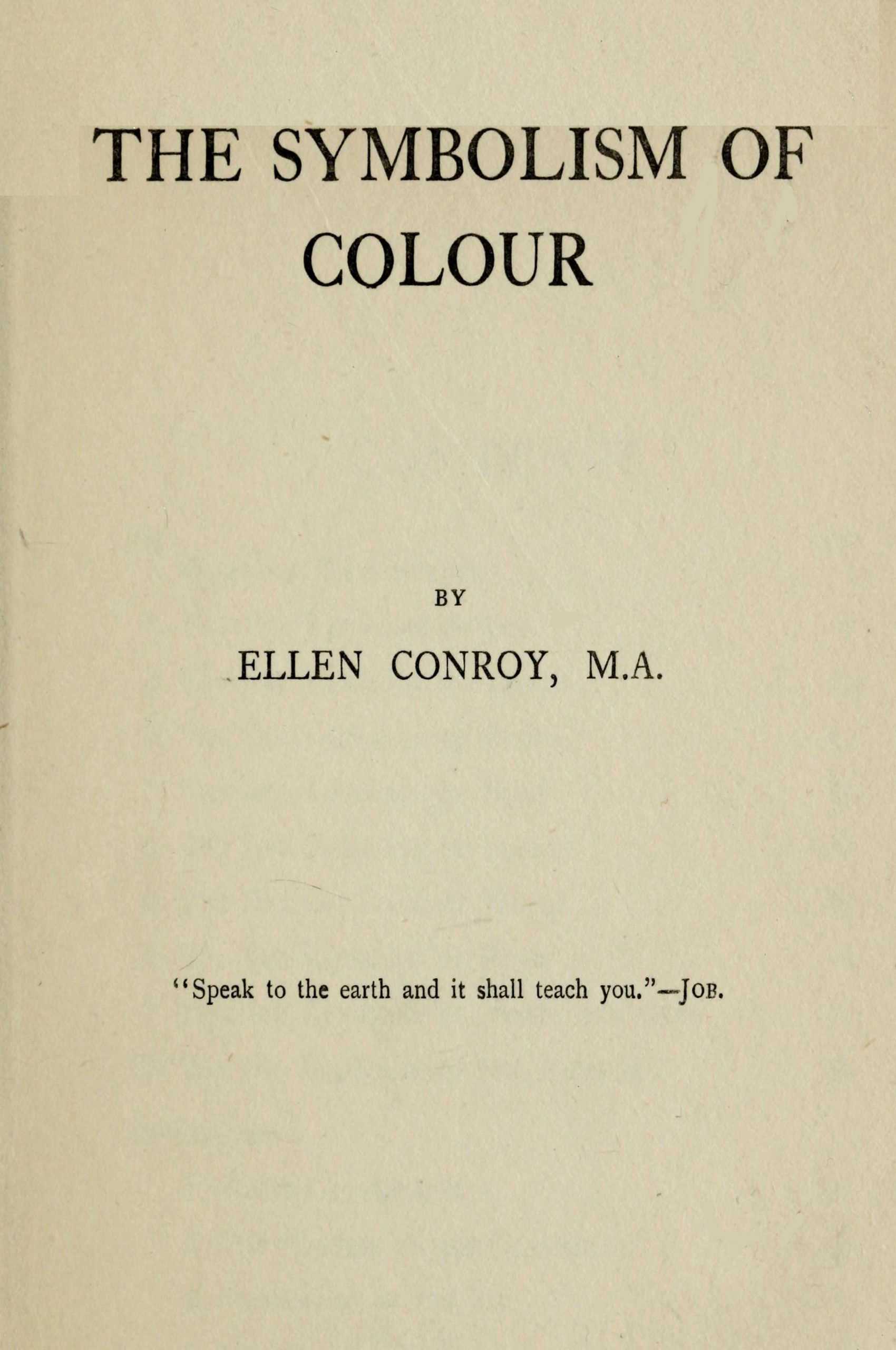 جلد کتاب The Symbolism of Colour