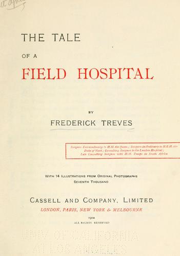 جلد کتاب The Tale of a Field Hospital
