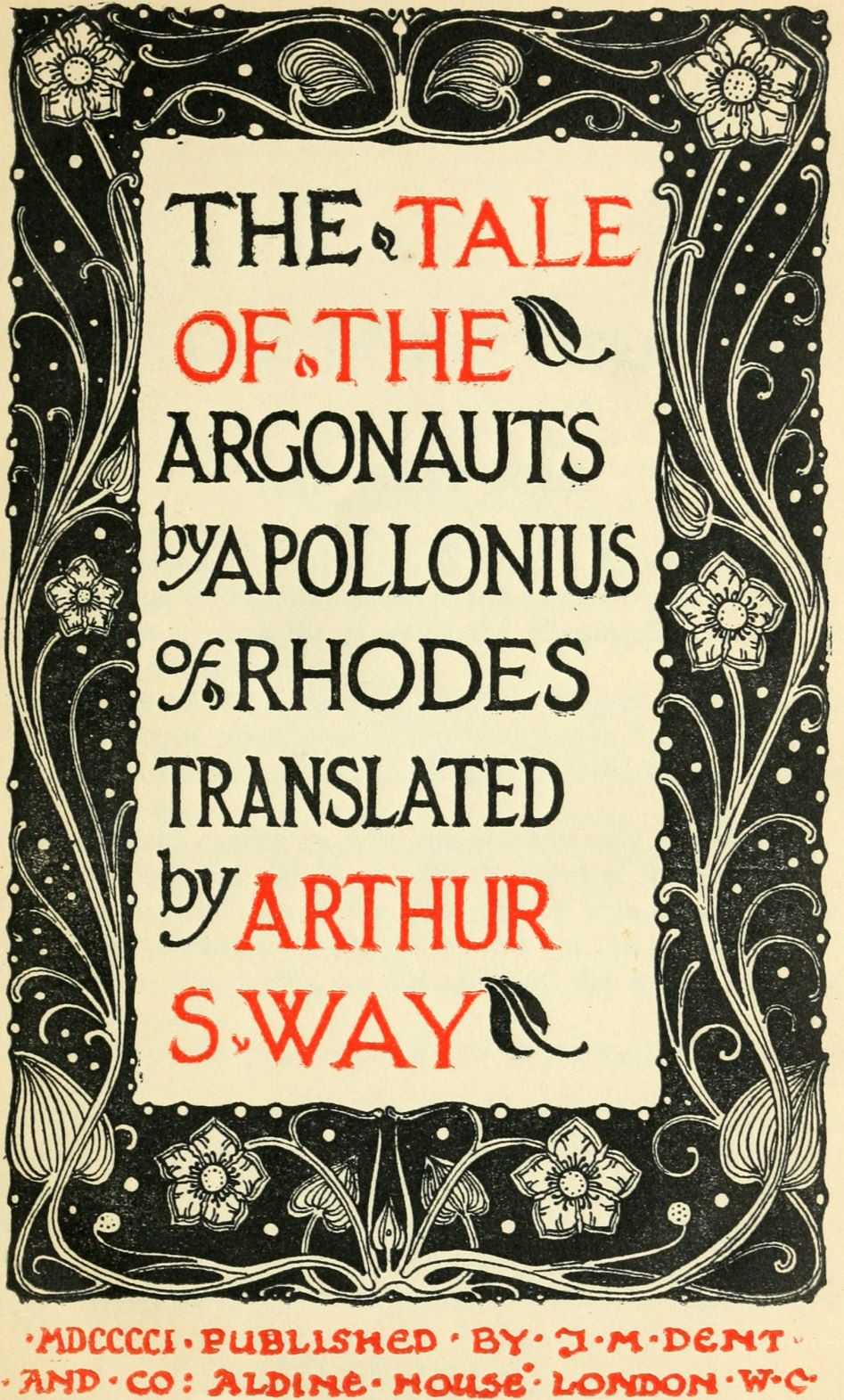 جلد کتاب The Tale of the Argonauts