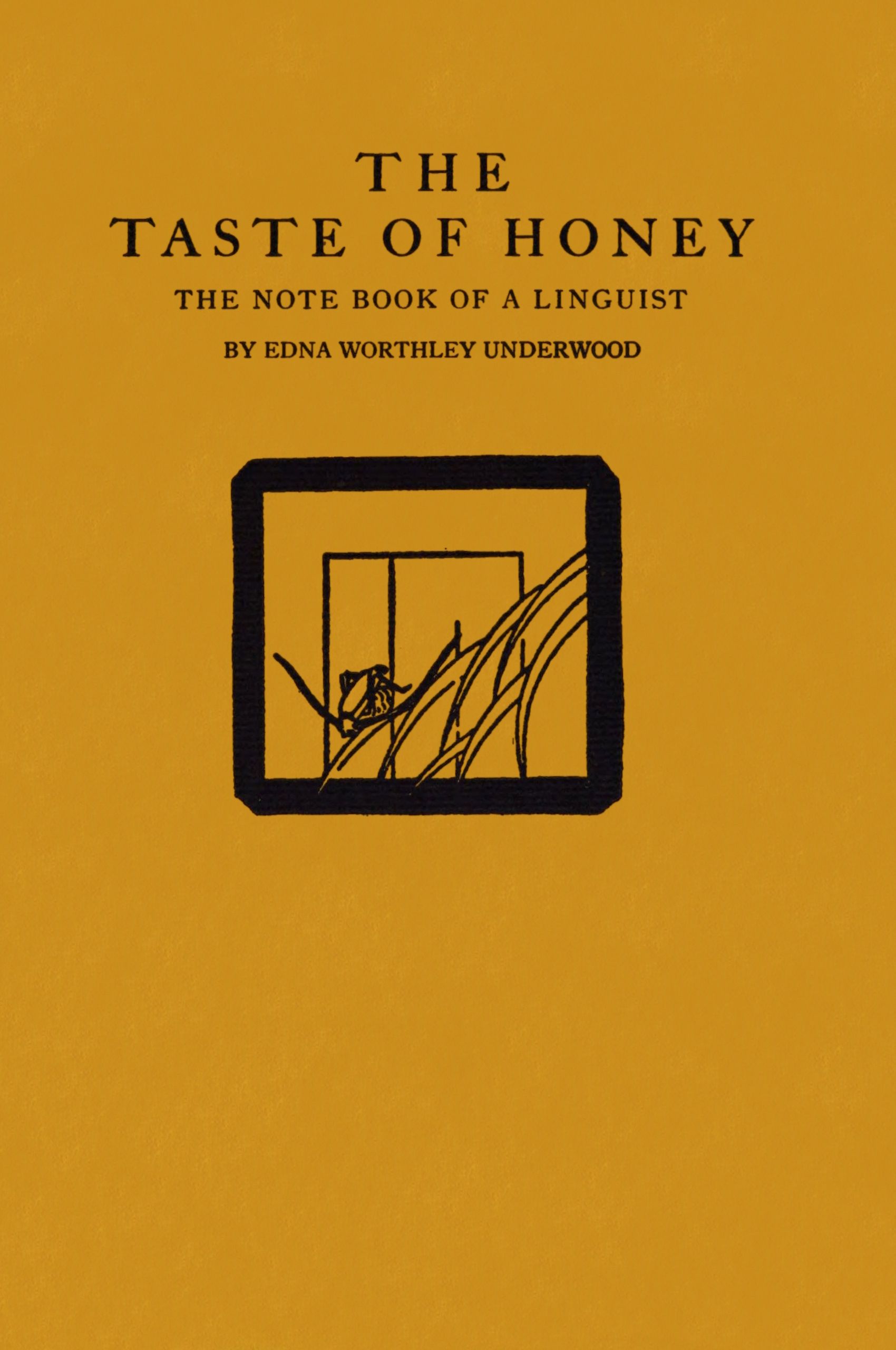 جلد کتاب The Taste of Honey: The Note Book of a Linguist