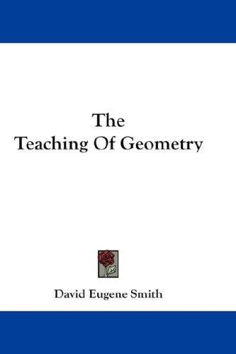 جلد کتاب The Teaching of Geometry