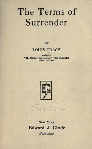 جلد کتاب The Terms of Surrender