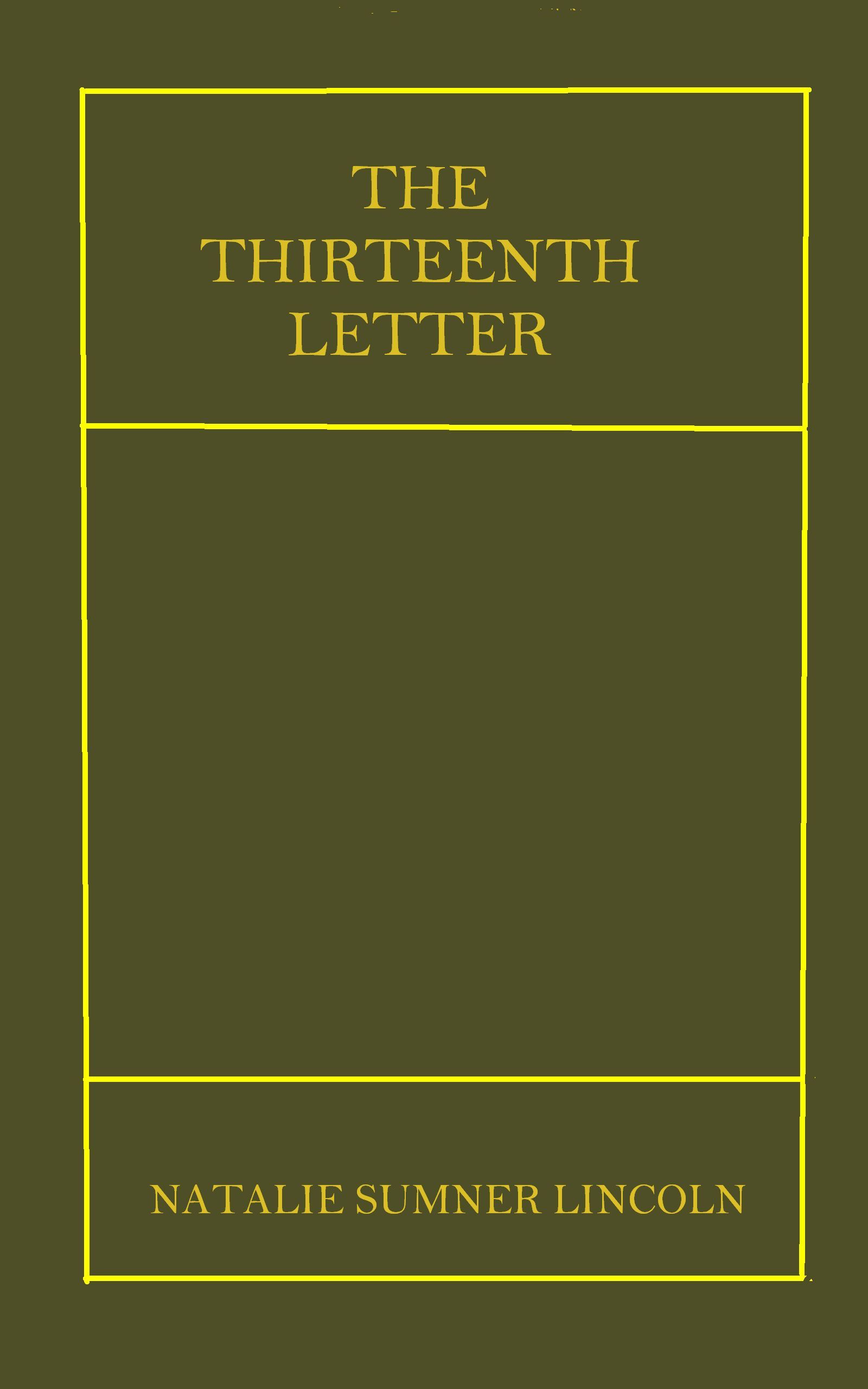 جلد کتاب The Thirteenth Letter