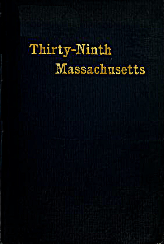 جلد کتاب The Thirty-Ninth Regiment Massachusetts Volunteers