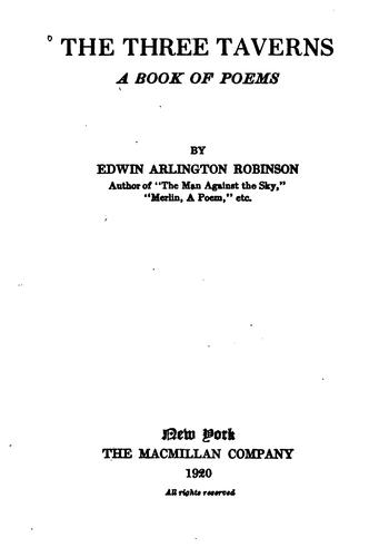 جلد کتاب The Three Taverns