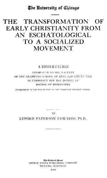 جلد کتاب The Transformation of Early Christianity