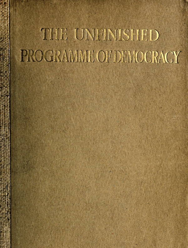 جلد کتاب The Unfinished Programme of Democracy