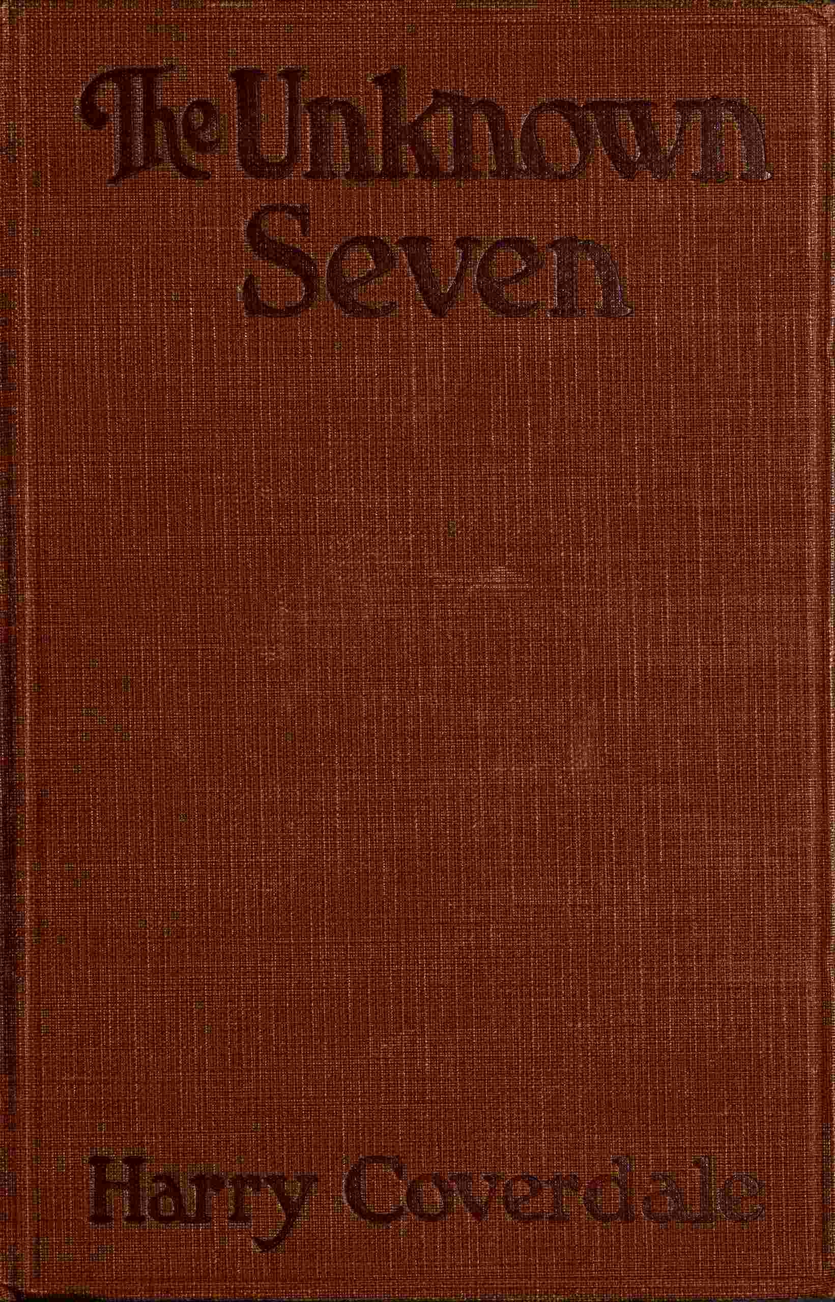 جلد کتاب The Unknown Seven
