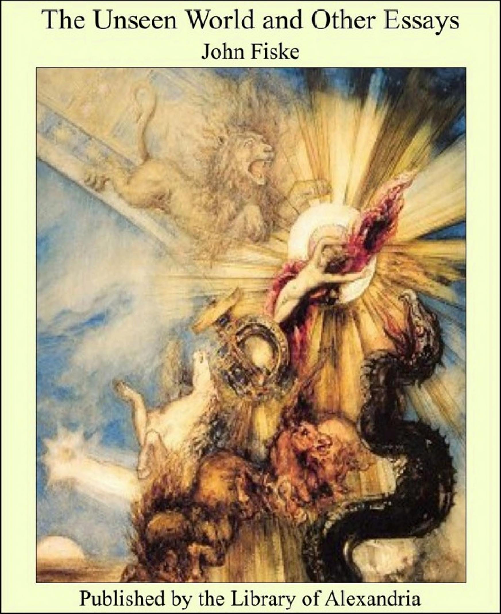 جلد کتاب The Unseen World, and Other Essays