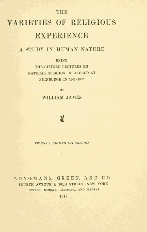 جلد کتاب The Varieties of Religious Experience