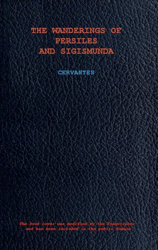 جلد کتاب The Wanderings of Persiles and Sigismunda