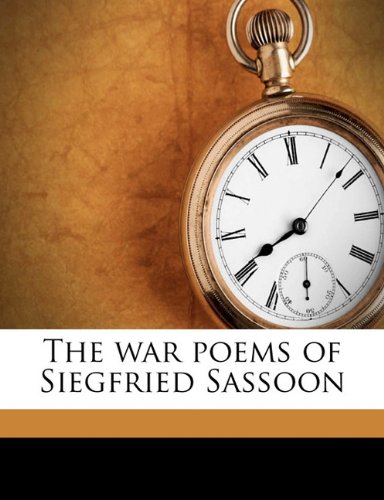 جلد کتاب The War Poems of Siegfried Sassoon