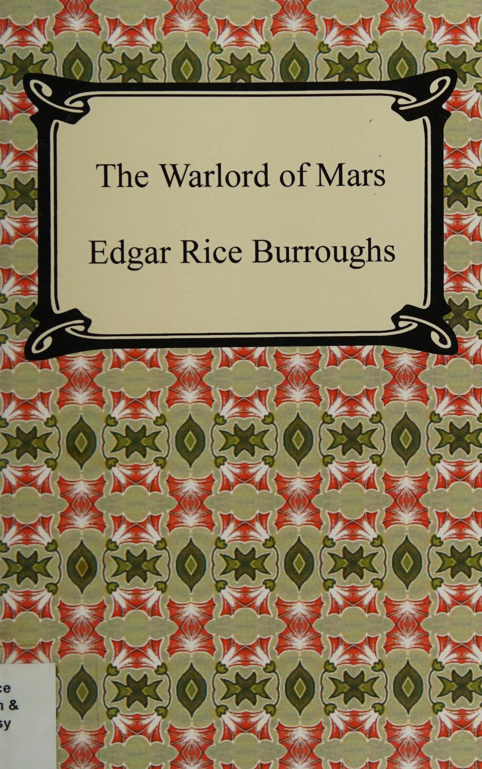 جلد کتاب The Warlord of Mars