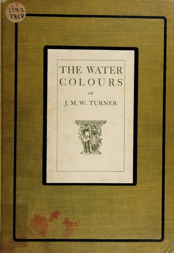 جلد کتاب The Water-Colours of J. M. W. Turner