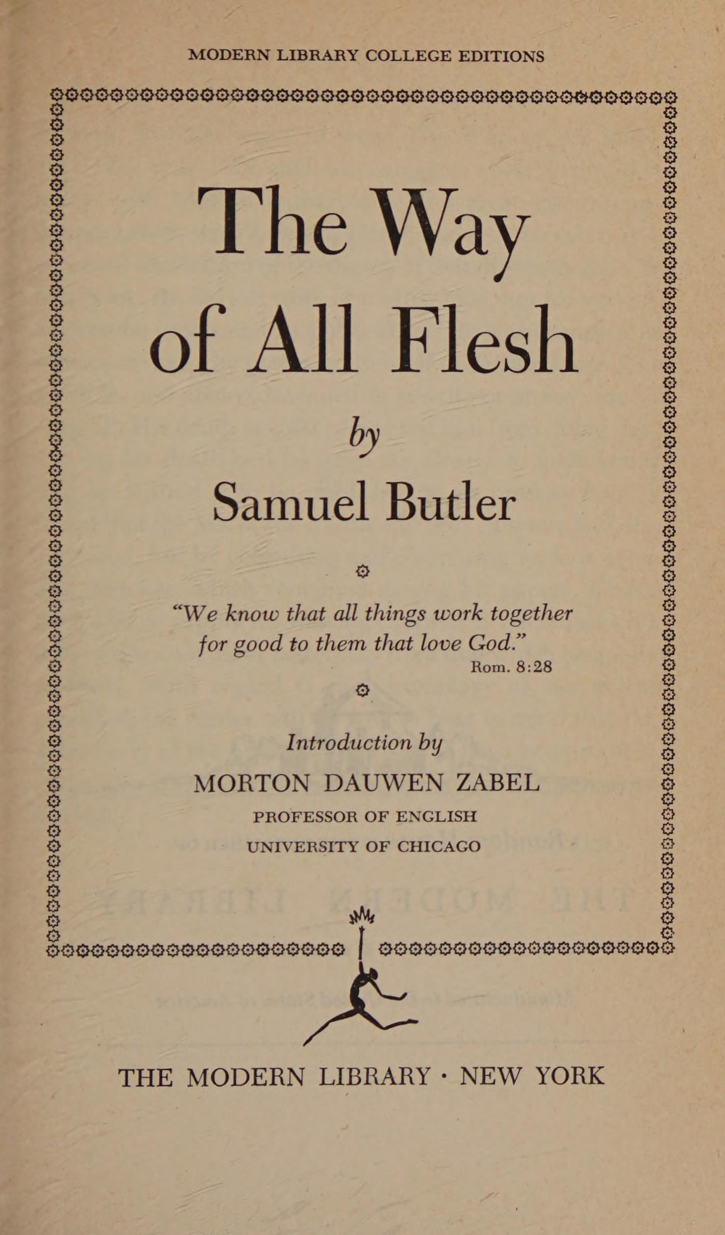 جلد کتاب The Way of All Flesh