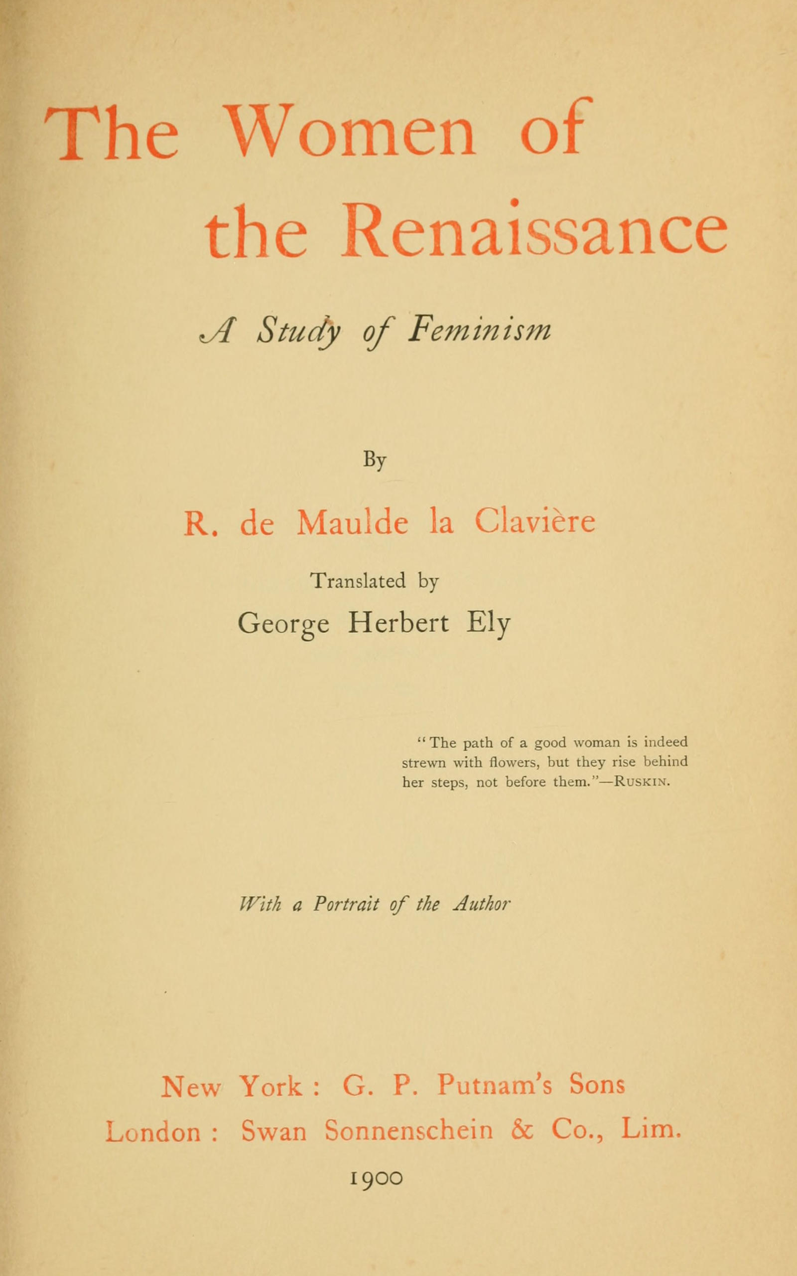 جلد کتاب The women of the Renaissance