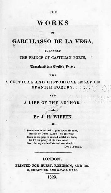 جلد کتاب The Works of Garcilasso de la Vega, Surnamed the Prince of Castilian Poets, Translated into English Verse