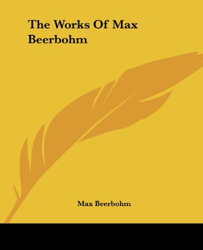 جلد کتاب The Works of Max Beerbohm