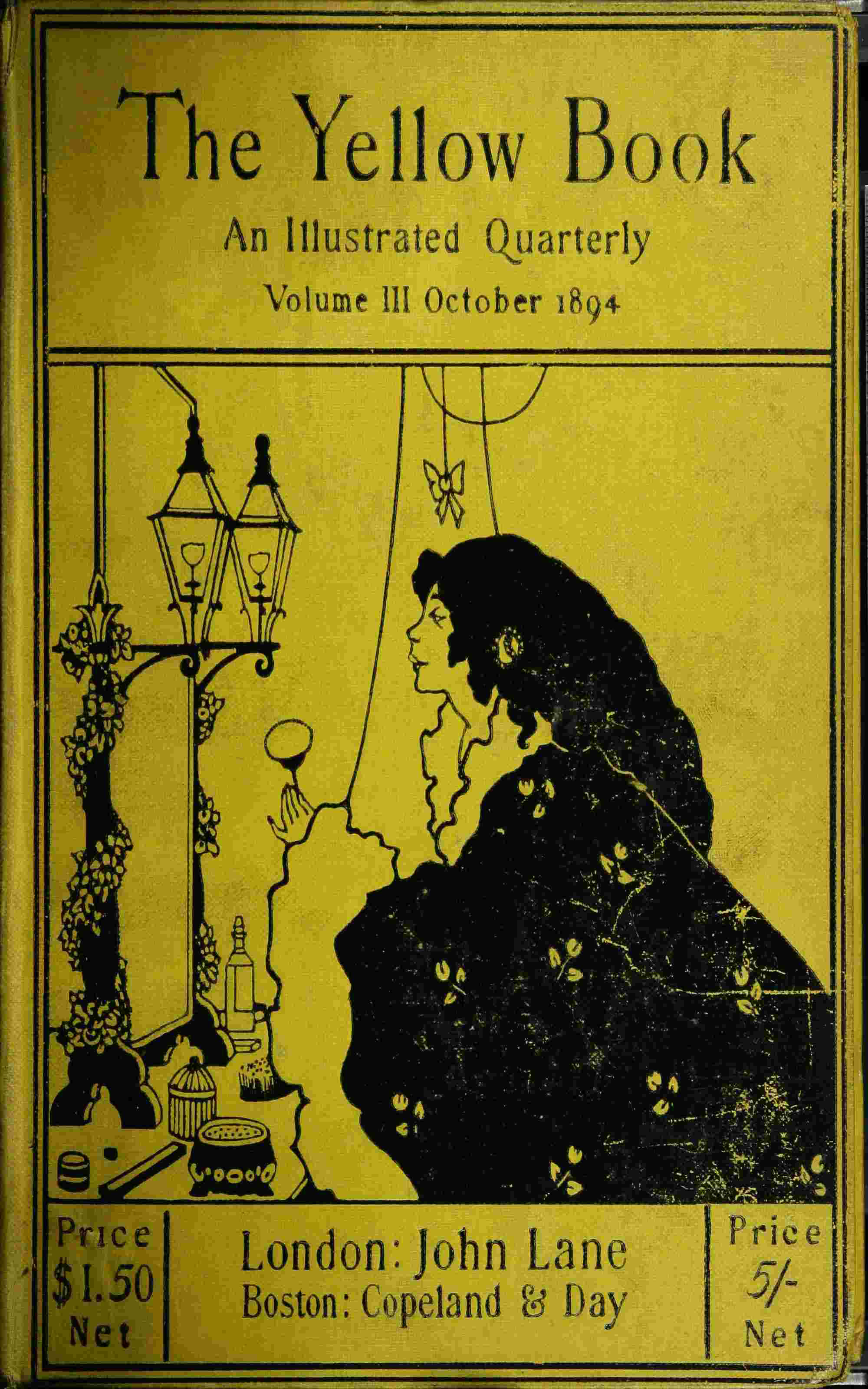 جلد کتاب The Yellow Book, Vol. 3, October 1894