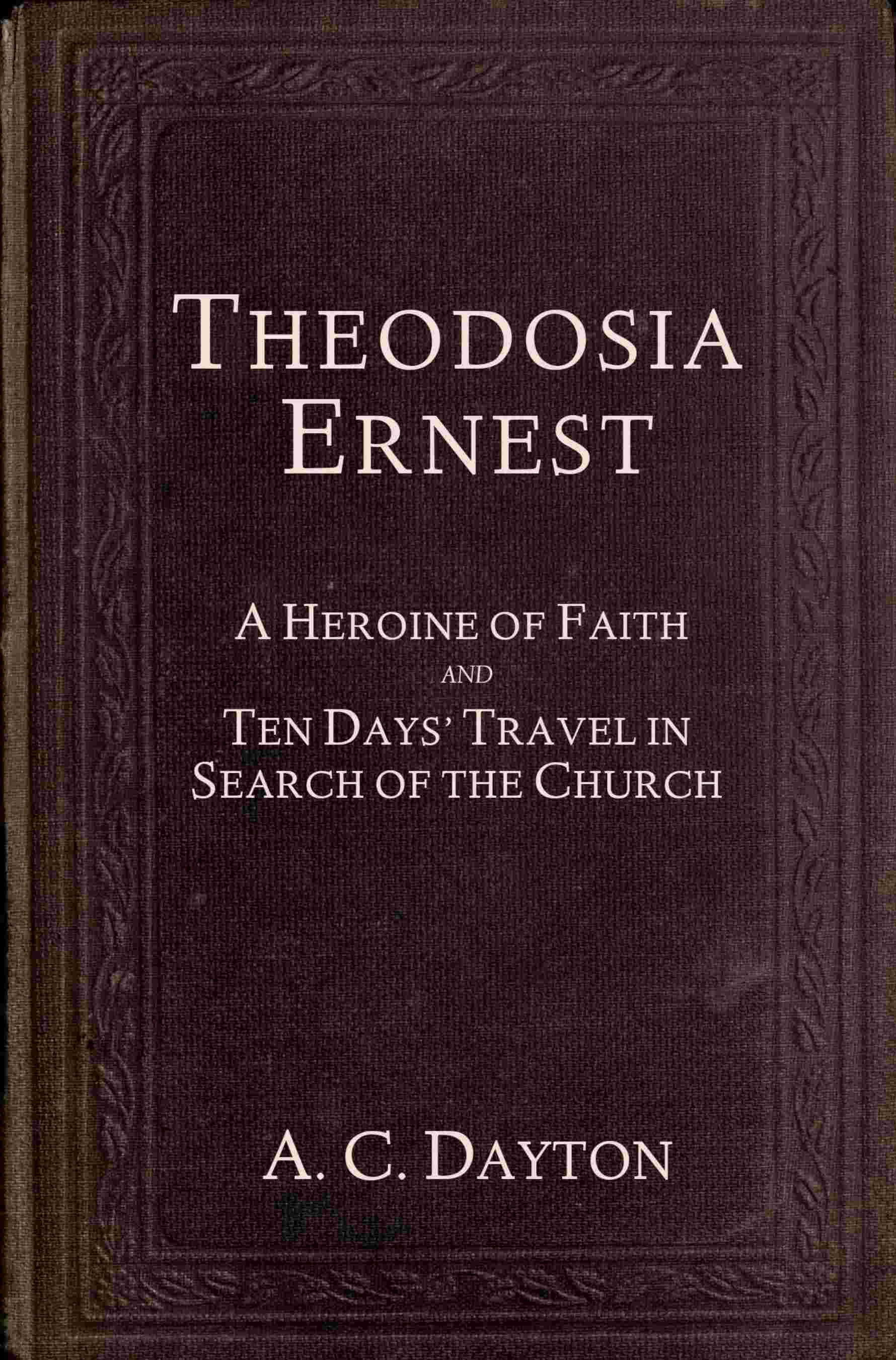 جلد کتاب Theodosia Ernest