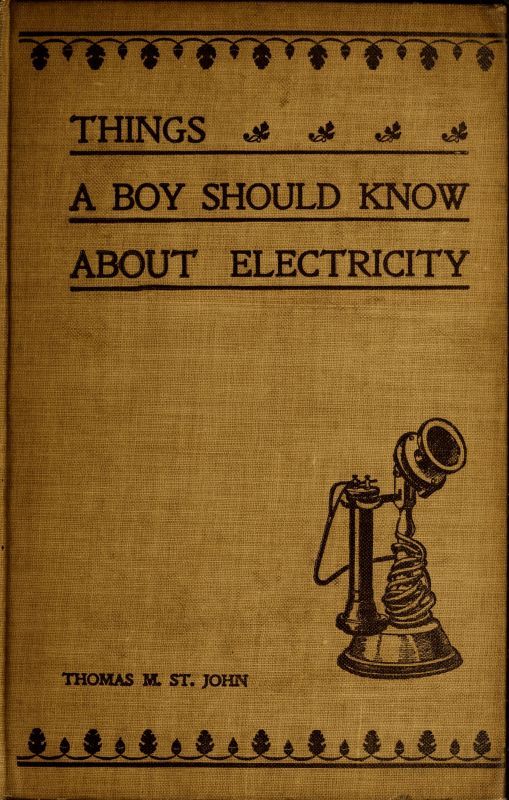 جلد کتاب Things a Boy Should Know About Electricity
