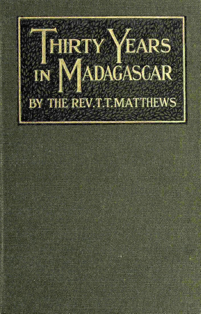 جلد کتاب Thirty Years in Madagascar