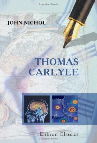 جلد کتاب Thomas Carlyle