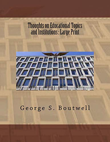 جلد کتاب Thoughts on Educational Topics and Institutions