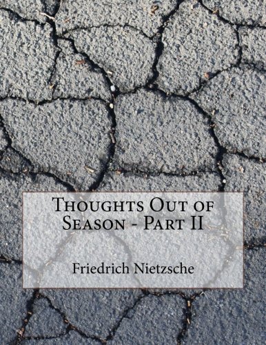 جلد کتاب Thoughts Out of Season, Part II