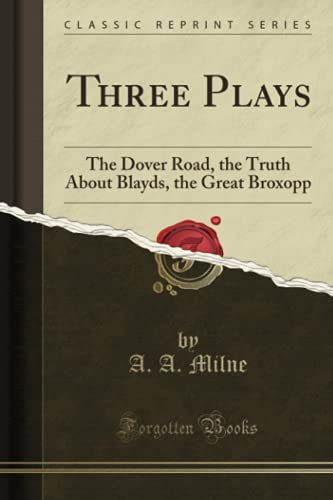 جلد کتاب Three Plays