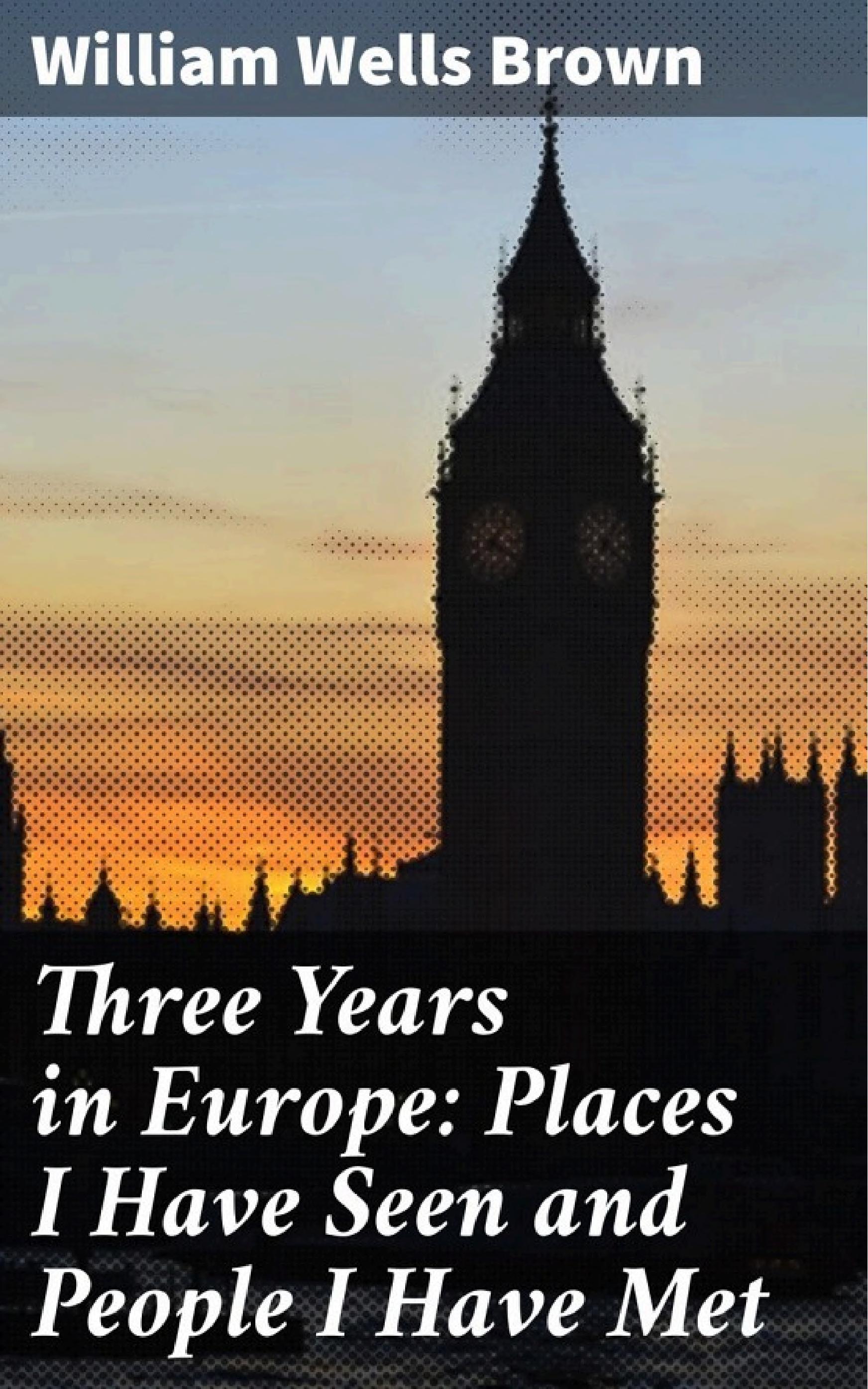 جلد کتاب Three Years in Europe