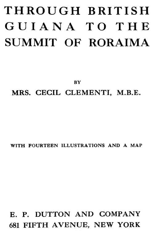 جلد کتاب Through British Guiana to the Summit of Roraima