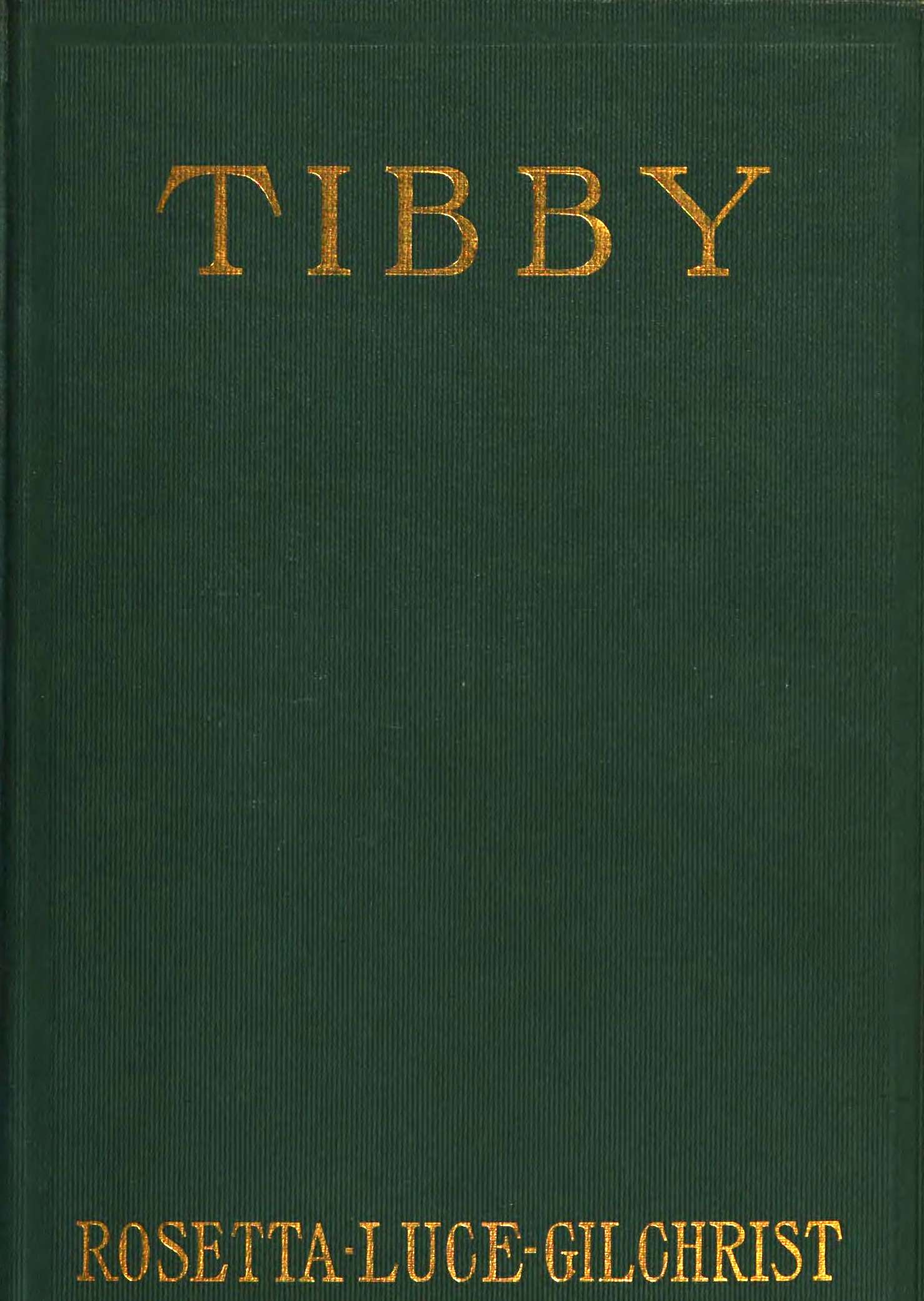جلد کتاب Tibby