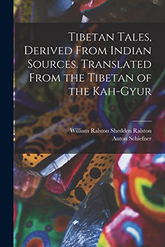 جلد کتاب Tibetan Tales, Derived from Indian Sources