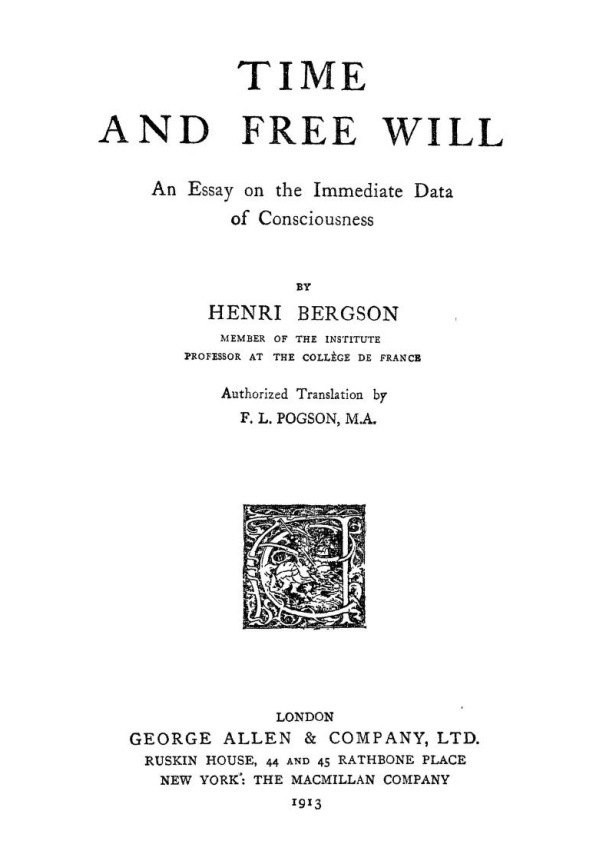 جلد کتاب Time and Free Will