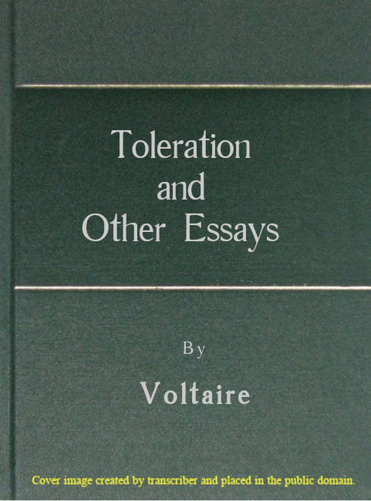 جلد کتاب Toleration and Other Essays