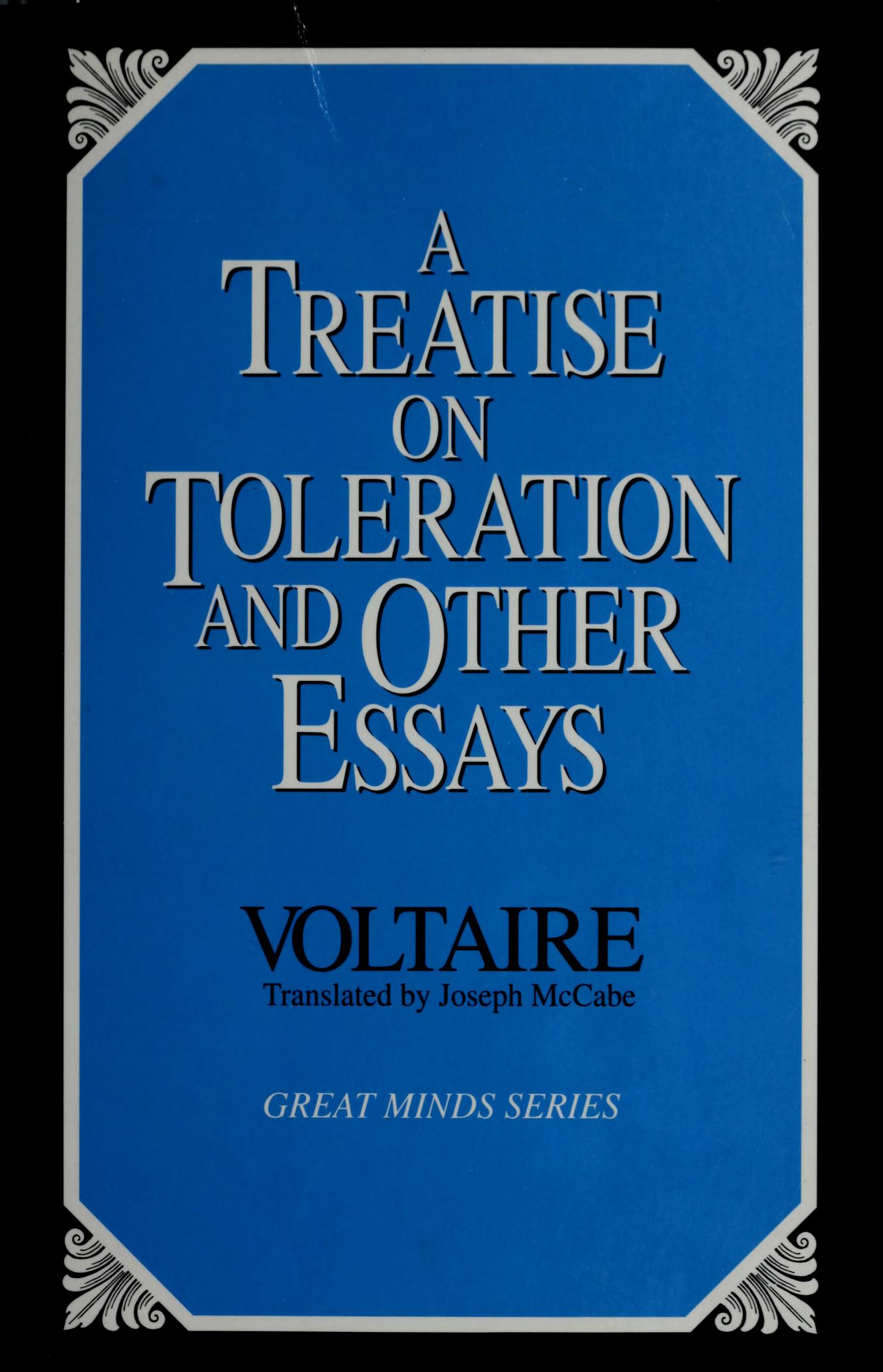 جلد کتاب Toleration and Other Essays
