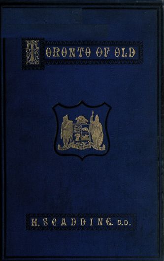 جلد کتاب Toronto of Old